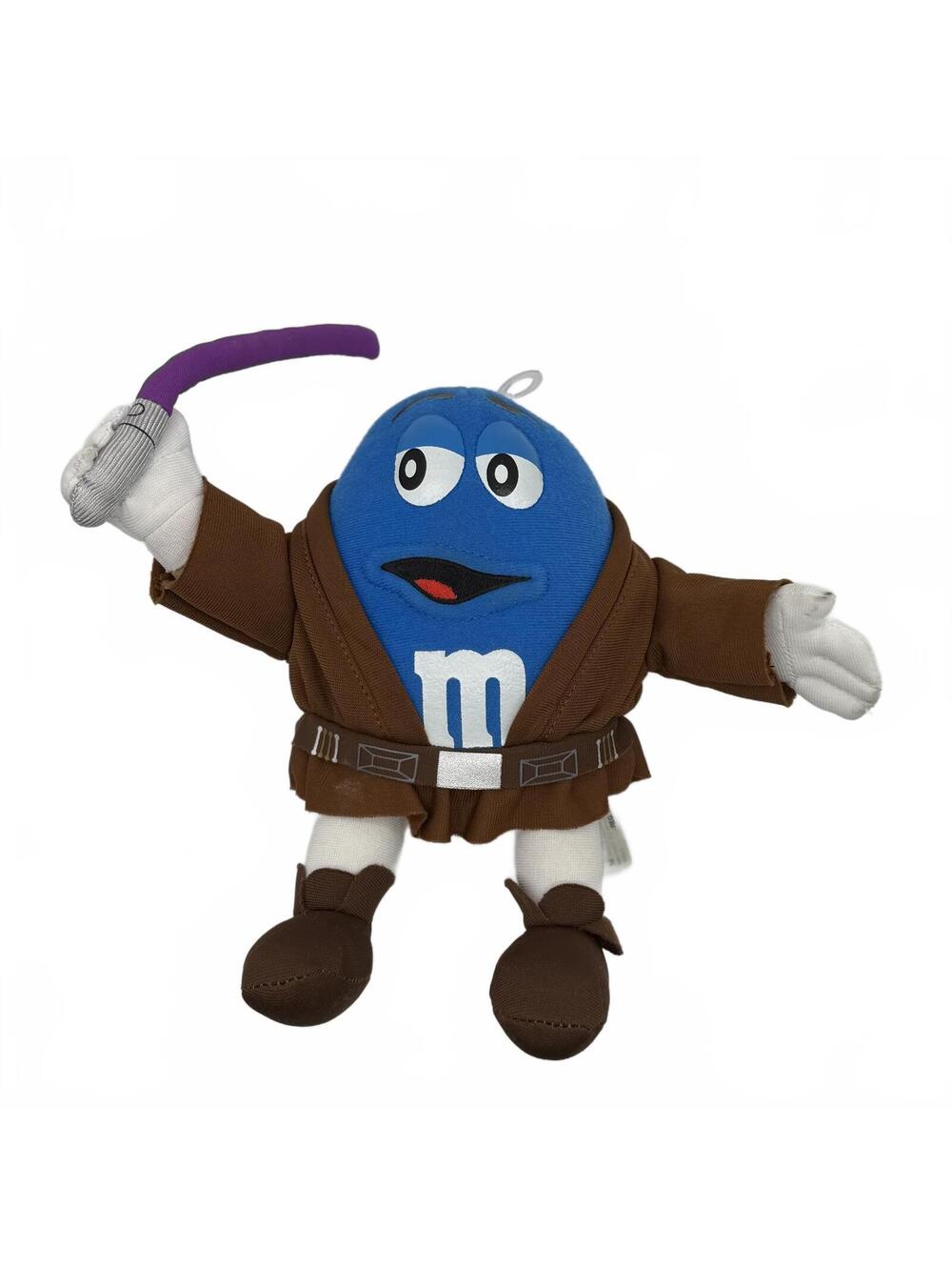 Star Wars M&M Blue Candy Chocolate Mace Windu Plush Hasbro 2005
